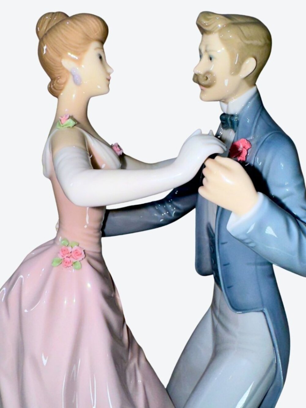 LLADRÓ Ballroom Dancing Couple Porcelain Figurine Retired Spain - Picture 7 of 15